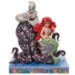 Figurine - disney - la petite sirene - ariel et ursula - 17 - 20 cm - rsine polychrome - mixte