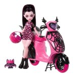 Figurine draculaura avec scooter - monster high - draculaura vamptastic scooter - 2130 x 2790 x 974 cm ...