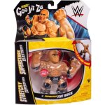Figurine extensible - goo jit zu wwe - the rock - 11 cm - texture lastique - extensible 3x