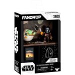 Figurine - fandrop x star wars - mandalorian & grogu - vitrine avec sc�ne culte + mini affiche - 18 cm ...