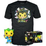Figurine funko pop! & t. shirt : dc comics batman the animated series - the joker (blacklight) taille ...