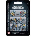 Figurine games workshop warhammer 40k - space wolves primaris upgrades - bleu - jeu de plateau