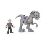 Figurine imaginext : jurassic world : blue en fuite