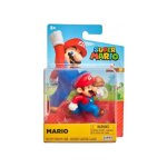 Figurine super mario : mario 5 cm - set figurine collection + 1 carte - enfant