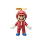Figurine super mario : mario h�lice - set figurine articule collection 8 cm + 1 carte tigre - enfant