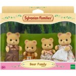 Figurines miniatures - sylvanian families - la famille ours - 4 personnages articul�s et habill�s avec ...