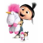 Figurine - minions - agnes and fluffy unicorn - h 118 cm - l 100 cm - ultra l�ger