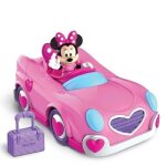 Figurine minnie et son v�hicule - disney - rose - jouet pour enfant de 3 ans et plus