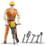 Figurine ouvrier avec accessoires de chantier - bruder - 107 cm - jouet pour enfant Figurine ouvrier avec accessoires de chantier - bruder - 107 cm - jouet pour enfant