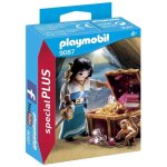 Figurine playmobil special plus - flibustire avec trsor - 9087