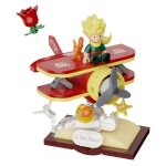 Figurines - set construction figurine pantasy le petit prince et le renard en avion (86315)