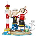 Figurines - set construction pantasy popeye & olive oyl - 1500 pi�ces - hauteur 33cm - � partir de 6 ...
