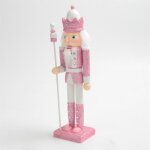 Figurine de soldat casse noisette en bois de 30cm poupe de soldat rose  paillettes jouet artisanal ...