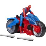 Figurine spider - man arachno - moto lance - toile avec vhicule et projectiles - hasbro - ds 4 ans