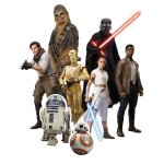 Figurines - star wars - 8 figurines en carton - hauteur 28 cm - dcoration de fte - mixte