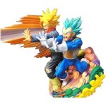 Figurine - vegeta & trunks - 20cm - multicolore - pvc - super master star piece