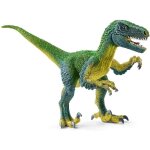 Figurine vlociraptor schleich - gamme dinosaurs - pour enfant  partir de 3 ans - 70 cm - marron