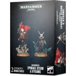 Figurine warhammer 40k daemonifuge ephrael stern & kyganil gris / rouge / bleu tu - games workshop