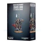 Figurine warhammer 40k - space marine du chaos lord en armure terminator - games workshop - rouge