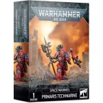 Figurine warhammer 40k space marine techmarine primaris rouge / gris