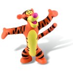 Figurine winnie lourson tigrou joyeux - bullyland - 7cm - pour enfants � partir de 3 ans