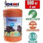 Fil de cl�ture �lectrique cl�ture �lectrifi�e 500 mt 6 mm� pour animaux chevaux sangliers vaches porcs ...