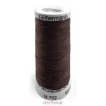 Fil  coudre - gtermann - chocolat - 100 m - 100% polyester - idal pour tous textiles