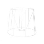 Le fil cuivr� carcasse d?abat - jour am�ricain a25 25 x 20 x 20 cm ? structure m�tallique pour cr�ation ...