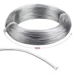 Fil daluminium 100m * 12mm fil dartisanat en aluminium fil m�tallique tricotin de bijoux de fer epais ...