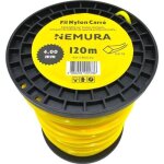 Fil d�broussailleuse carr� - nemura - l: 120m �: 400mm - haute durabilit� - qualit� professionnelle