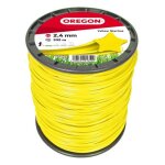 Fil d�broussailleuse etoile nylon jaune �2. 4mm / 332m oregon 69 - 455 - y fil de coupe simple et efficace ...