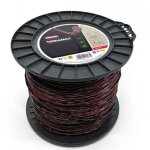Fil d�broussailleuse - oregon - terramax - ovale torsade - 3 mm - 220 m - rouge / noir