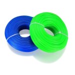 Fil pour d�broussailleuse - sh - 16 mm - lot de 2 - 100 m - vert et bleu