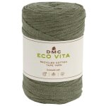Fil - dmc - eco vita tape yarn - 128 kaki - coton recycl� - 120 m