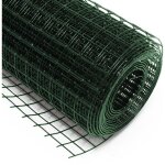 Fil de grillage vert maille carrée taille 12x12mm rouleau 10m hauteur 100cm acier galvanisé volière Fil de grillage vert maille carrée taille 12x12mm rouleau 10m hauteur 100cm acier galvanisé volière