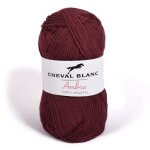 Fil  tricoter - cheval blanc - ambre - 70% viscose bambou - 30% coton - 150m - violine 050