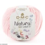 Fil  tricoter - dmc - natura - 50 gr - 100% coton - rose drage