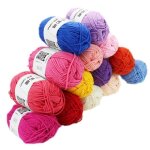 Fil  tricoter - non spcifi - 6 pelotes de coton double lait - 300g - 600m - 2 crochets inclus