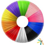 Filament 3d pla 175 mm 10 couleurs 5 m chacune kit de recharge accessoires de stylo 3d pour adultes kit ...