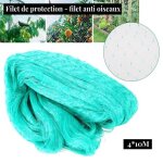 Filet anti - oiseaux - hurrise - 4 x 10m - vert - protection contre le vent la grle et le gel