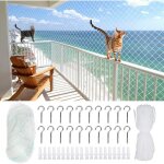 Filet chat balcon 10x3m filet de protection chat transparent pour s�curiser les balcons terrasses fen�tres ...