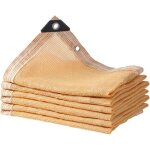 Filet dombrage beige pour serre avec ?illets r�sistant aux uv � 85% pour jardin pergola et terrasse (4 ...