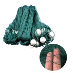 Filet de pche 2x5m filet de traction chalutage tang poisson capture (vert)