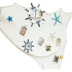 Filet de p�che d�coratif avec coquilles d�coration style de m�diterran�en murale � suspendre d�coration ...