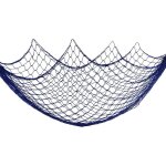 Dcoration murale - filet de pche - bleu - 150x200 cm - style mditerranen - ambiance romantique