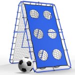 Filet de rebond multisport double face welltin - rebounder football volley - ball - cadre acier - entra�nement ...