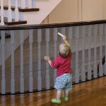 Filet de s�curit� pour rampe descalier - mhy� - 79x300 cm - maille r�sistante aux intemp�ries - installation ...