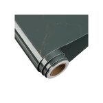 Film adh�sif d�coratif effet marbre gris - vert pour meubles et plans de travail cuisine - rouleau autocollant ...