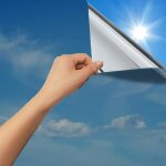 Film anti regard fenetre adhesif effet miroir sans tain occultant � sens unique protection de soleil ...