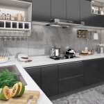 Film autoadh�sif - vidaxl - noir - 500x90 cm - 2 pcs - pvc imperm�able